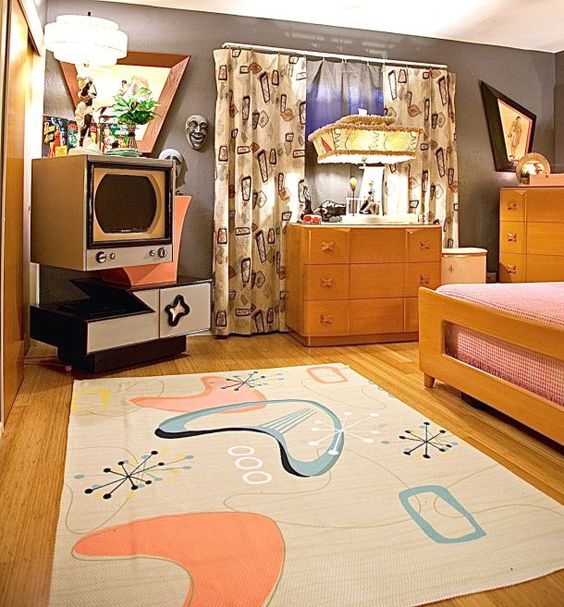 camera da letto anni 60