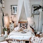 Camera da letto stile bohemien