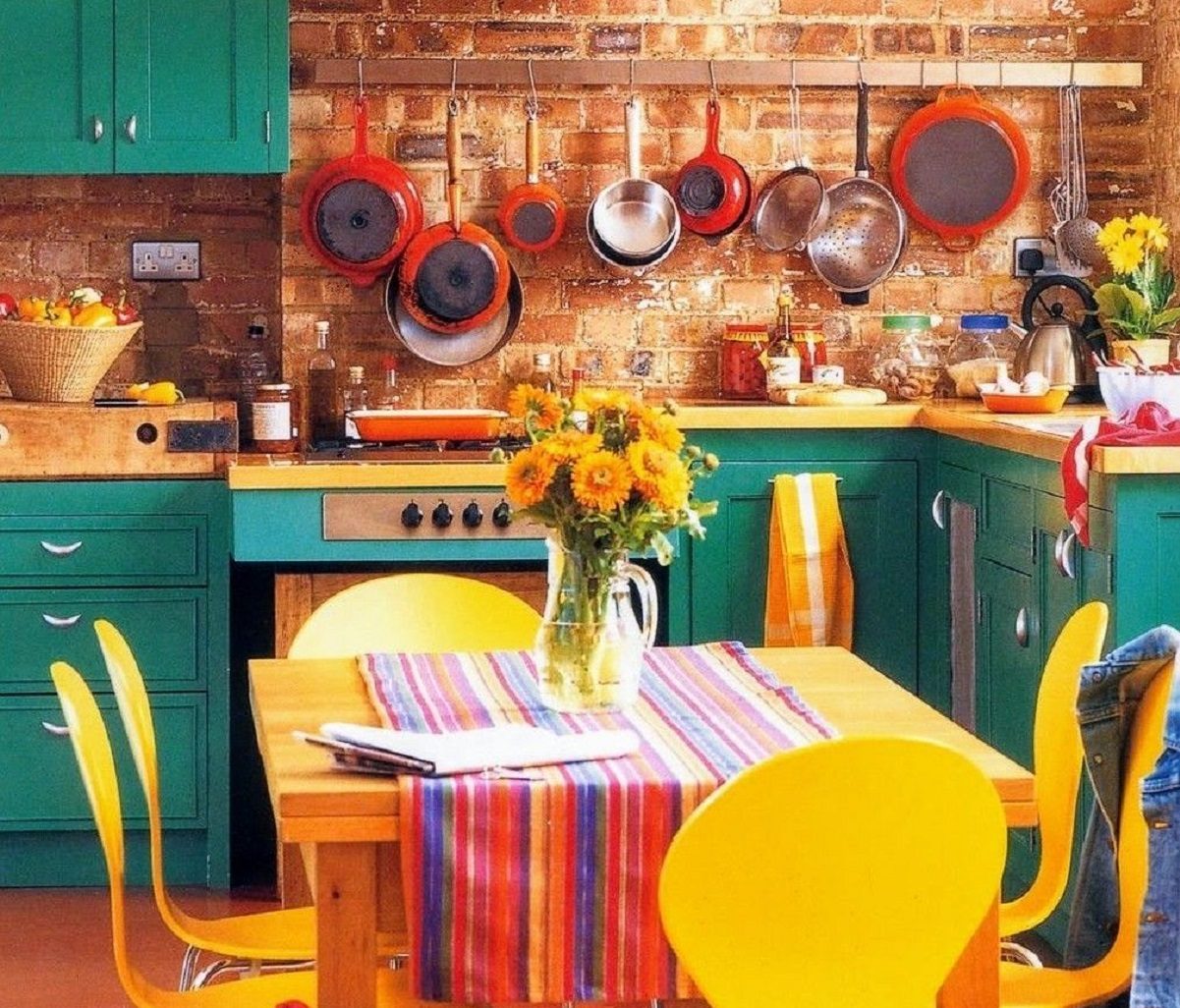 cucina in stile bohemien