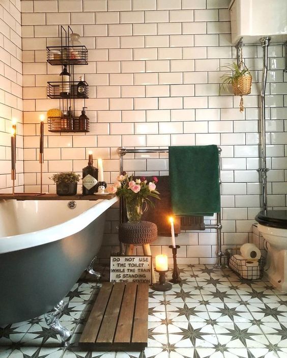 Bagno in stile vintage moderno