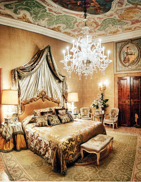 Camera da letto stile veneziano antico