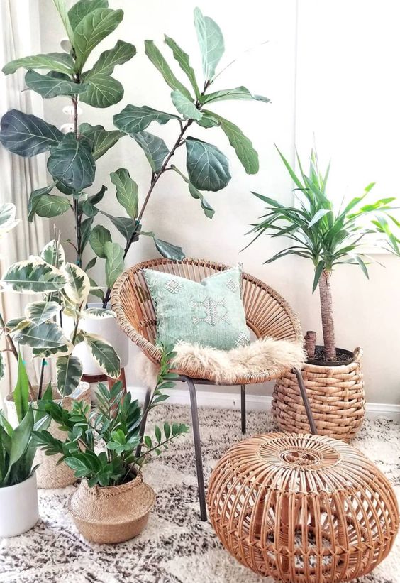 Complementi d'arredo in rattan