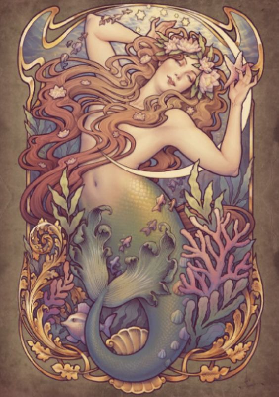 Illustrazione Art nouveau