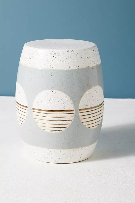 Sgabello in ceramica Anthropologie by Cathy Terepocki