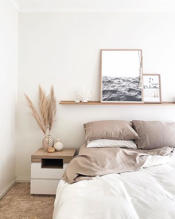Camera da letto in stile minimal