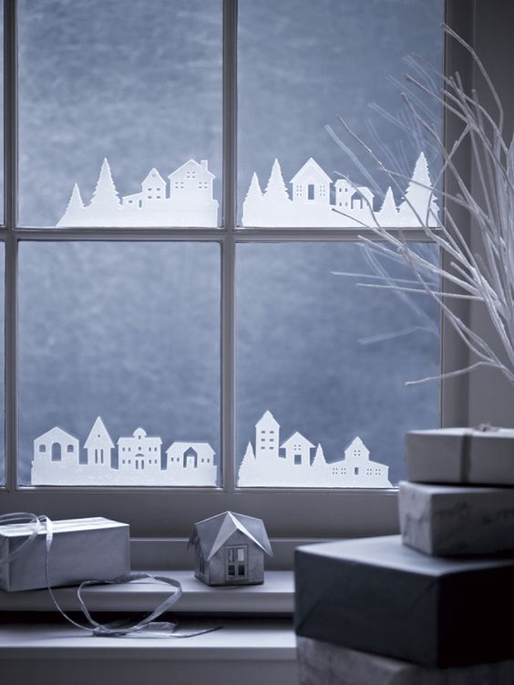 adesivi natalizi per finestre