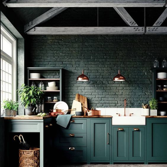 cucina verde idee