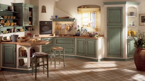 cucina verde idee