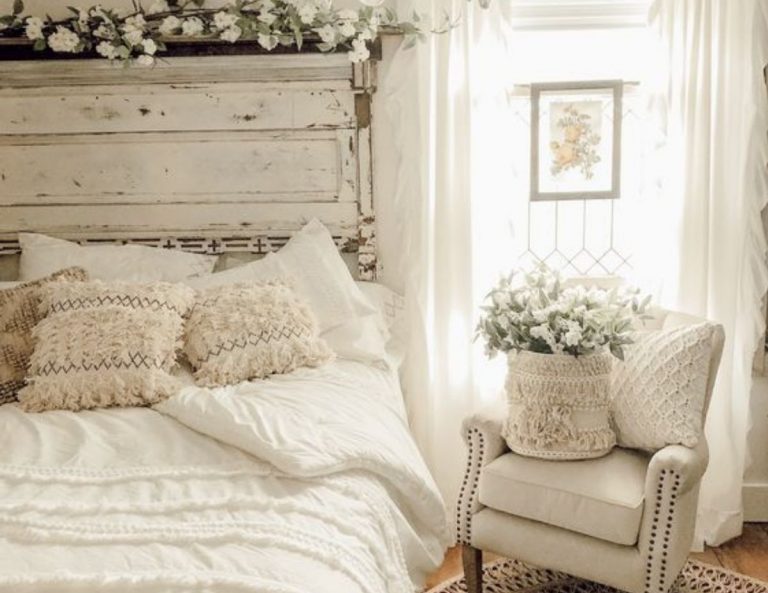 Camera da letto stile shabby chic