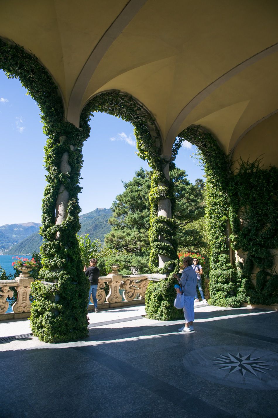 Villa Balbianello a Como loggia