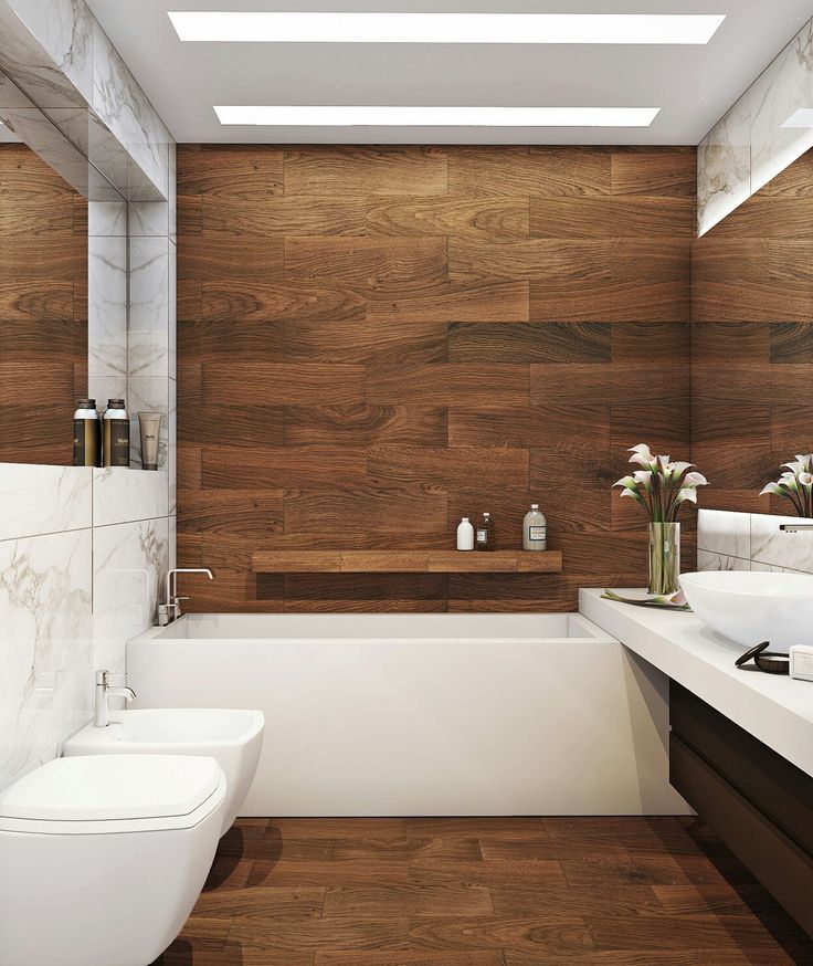 Bagno marmo legno2