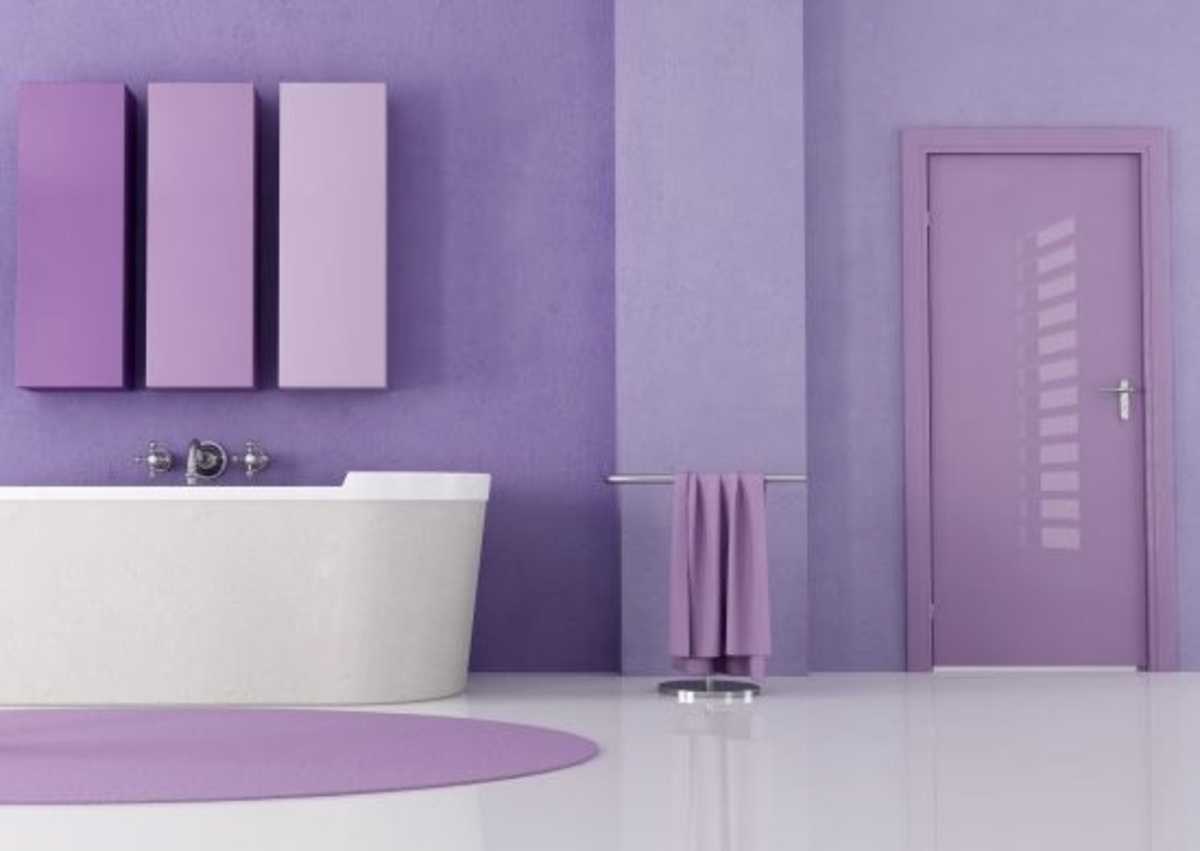 Bagni moderni color lilla