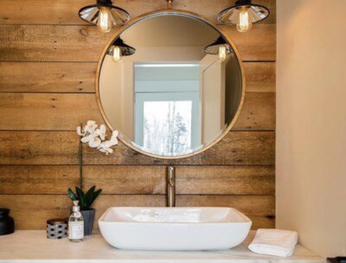 Bagno in legno rustico