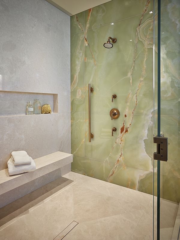 Bagno color crema e verde