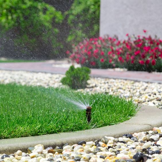 irrigazione giardino di una casa