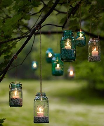 lampadine in giardino