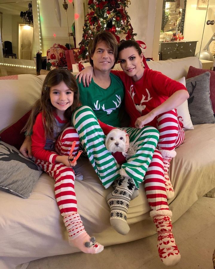 Laura Pausini natale in famiglia