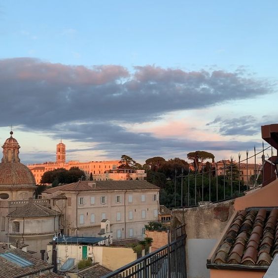 mara venier e nicola carraro vista terrazzo