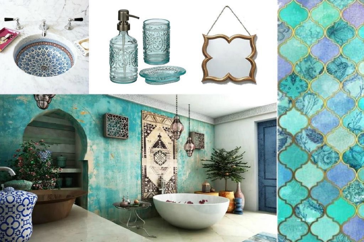 Ispirazione Marocco mobili bagno stile etnico
