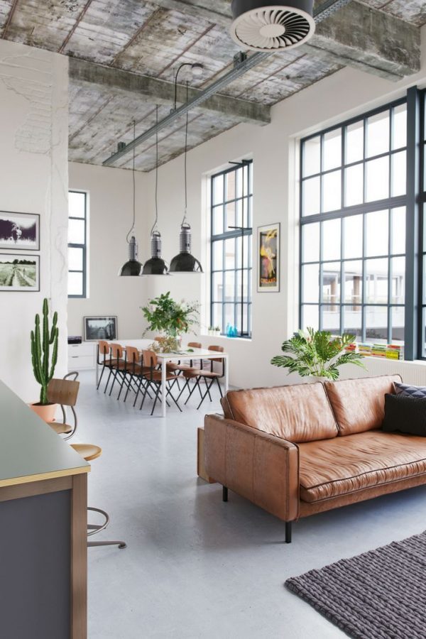 Open space stile industriale