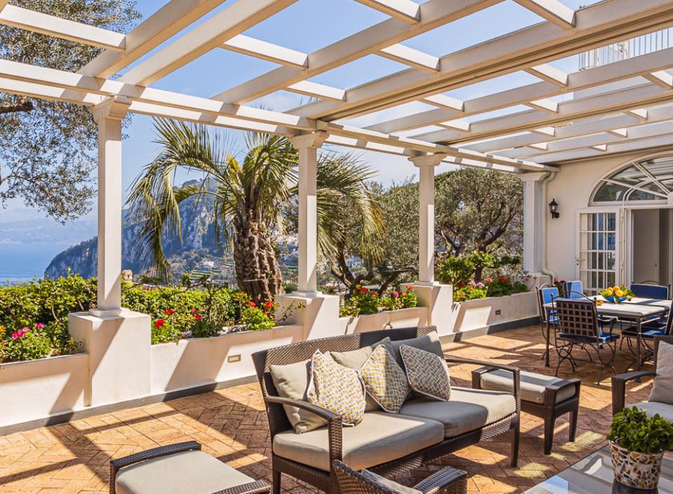 Terrazza casa Capri De Sica