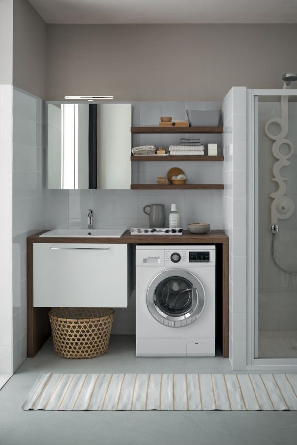 lavanderia in bagno e laundry room