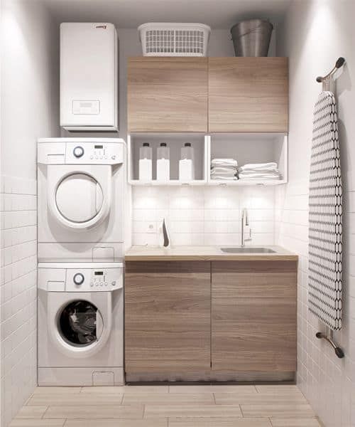 laundry room strettamente ottimizzata