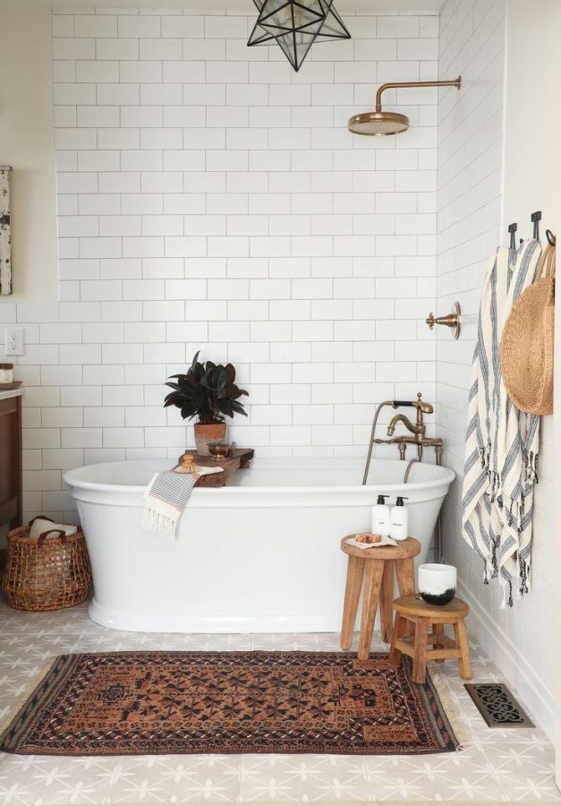 tappeti da bagno boho