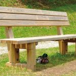 Panchine legno rustiche