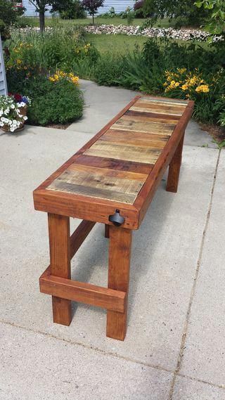 pallet wood top bar