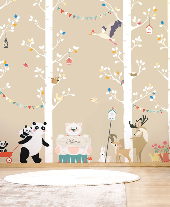 benvenuti carta da parati per bambini baby interior design wallpaper