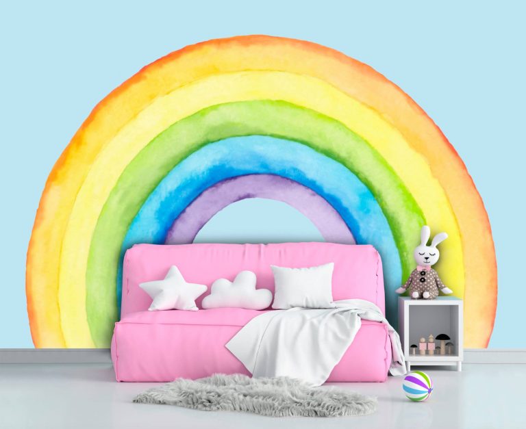 carta da parati bambini arcobaleno