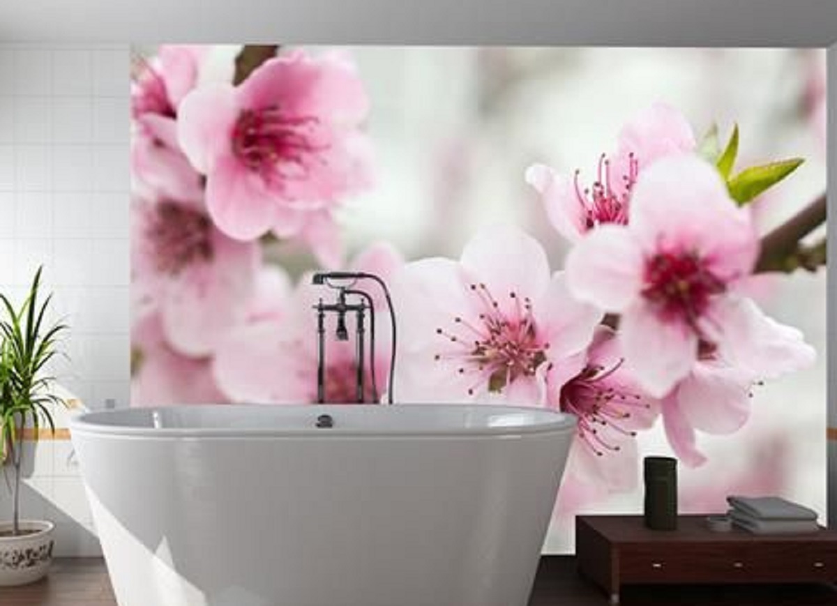 fotomurale ciliegio in fiore 350 x 270 cm 1