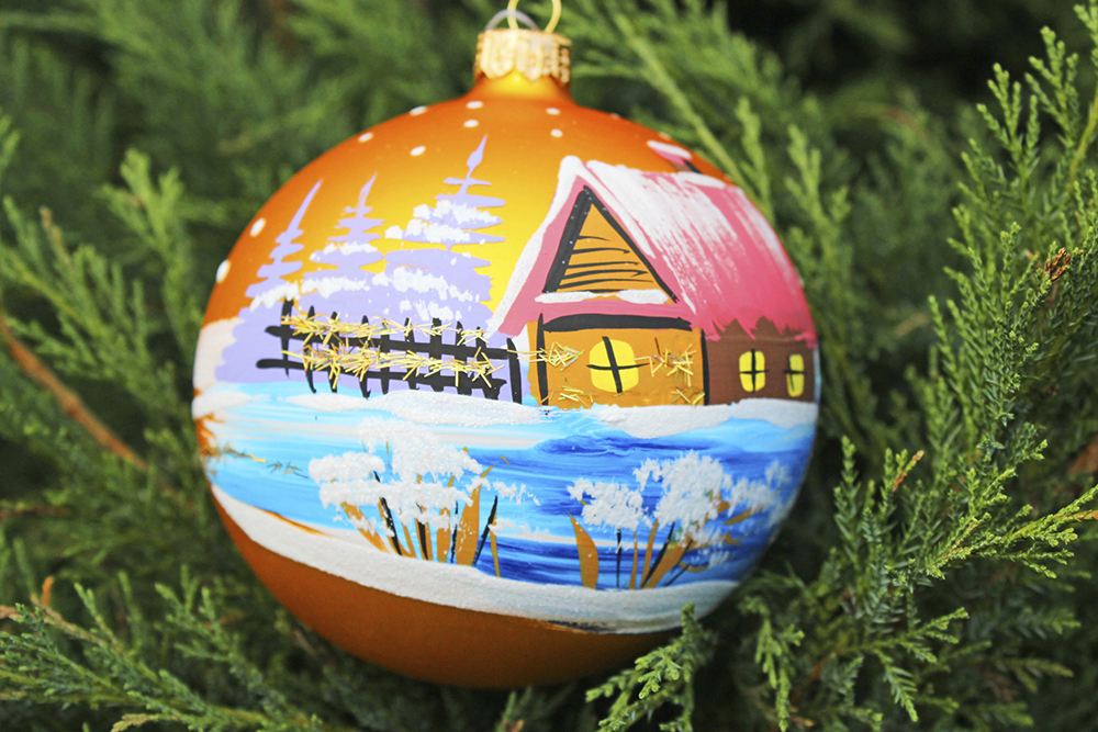 decorazioni natalizie fai da te casa palline colorate