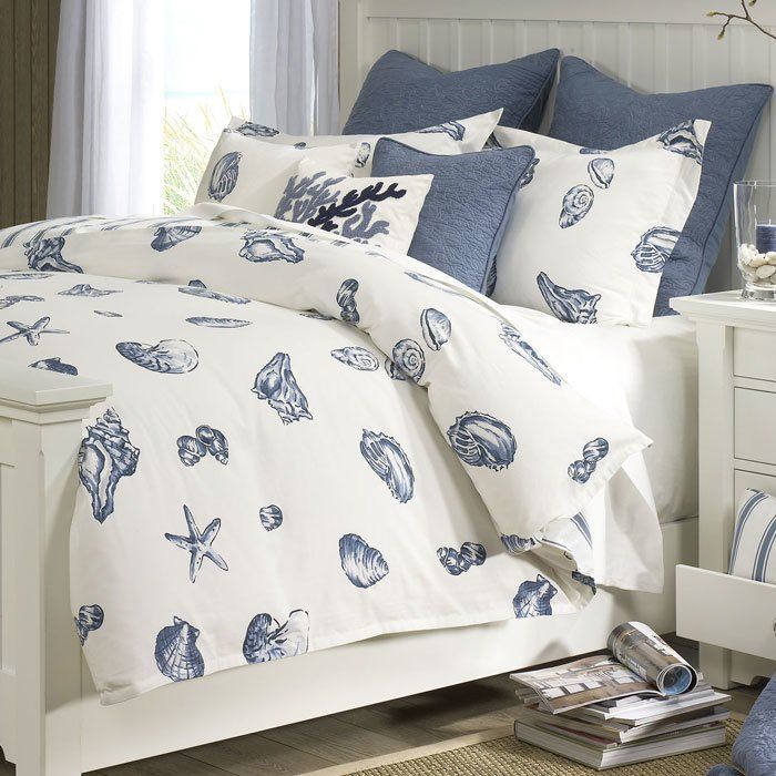 biancheria da letto stile coastal