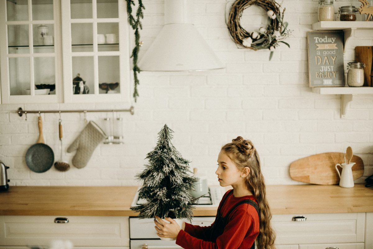 come decorare la cucina a Natale