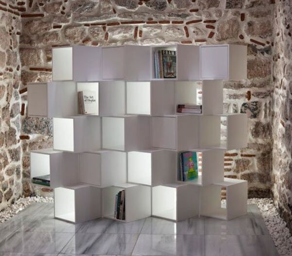 librerie componibili legno cubi