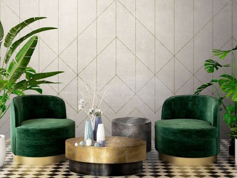 carta da parati con forme geometriche