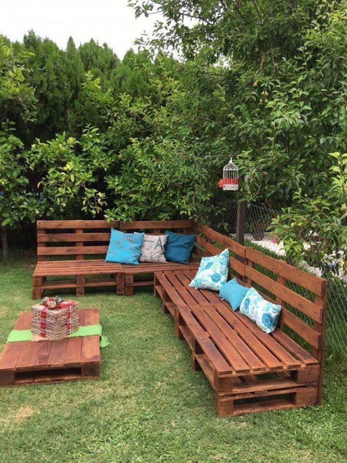 decorare il giardino con pallet