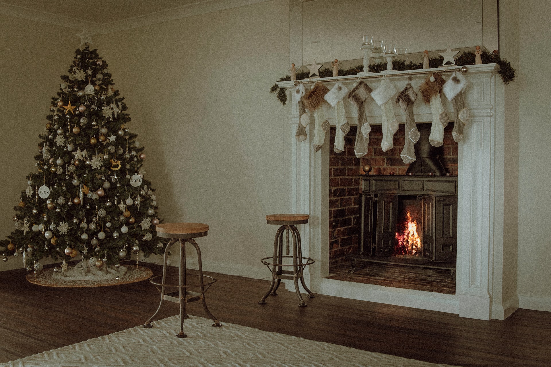 idee Decorazione natalizia per il soggiorno