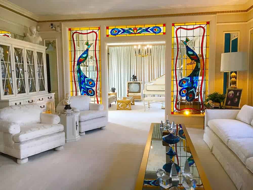 la casa di elvis presley interni