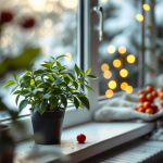 Illuminazione naturale in una stanza in inverno