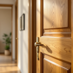 Varietà di porte per interni in diversi stili e materiali