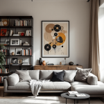 Alfonso Signorini nella sua casa circondato da opere d'arte