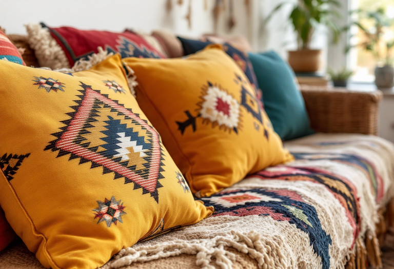 Esempio di arredamento gipsy e boho chic in casa