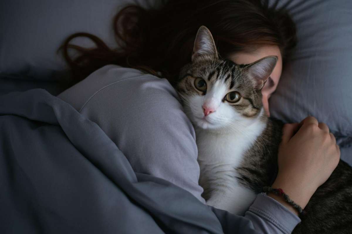 Nel letto col gatto
