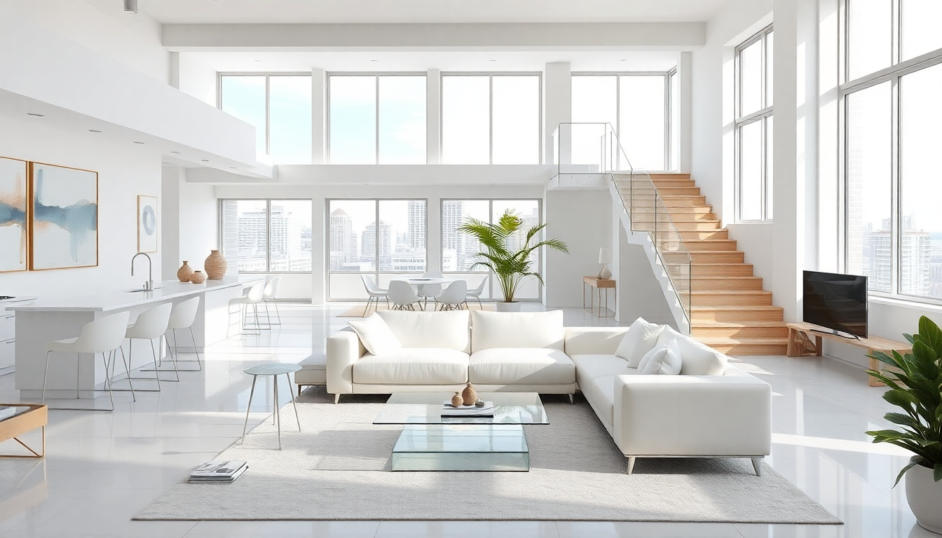 scopri il loft contemporaneo eleganza e minimalismo in bianco python 1756323176