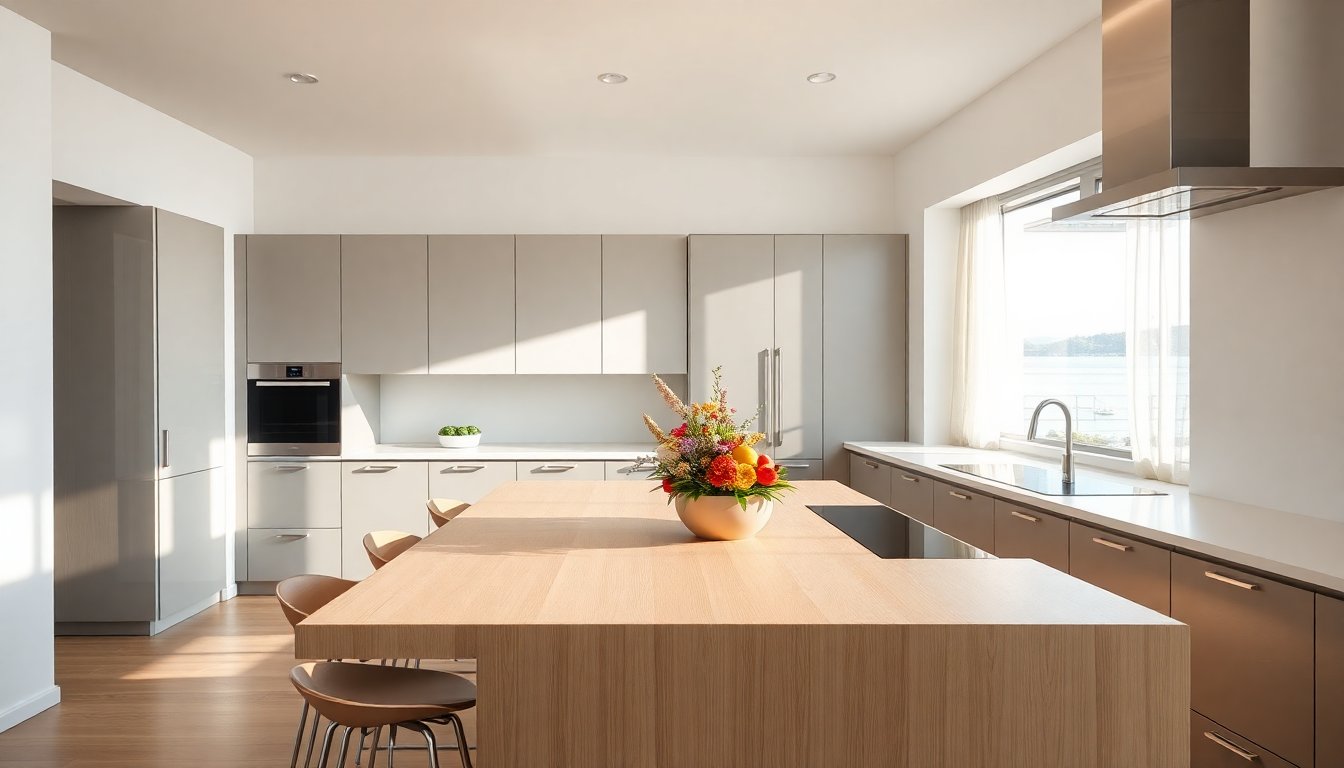 design di una cucina moderna in una casa sul fiume funzionalita per la famiglia python 1759355415