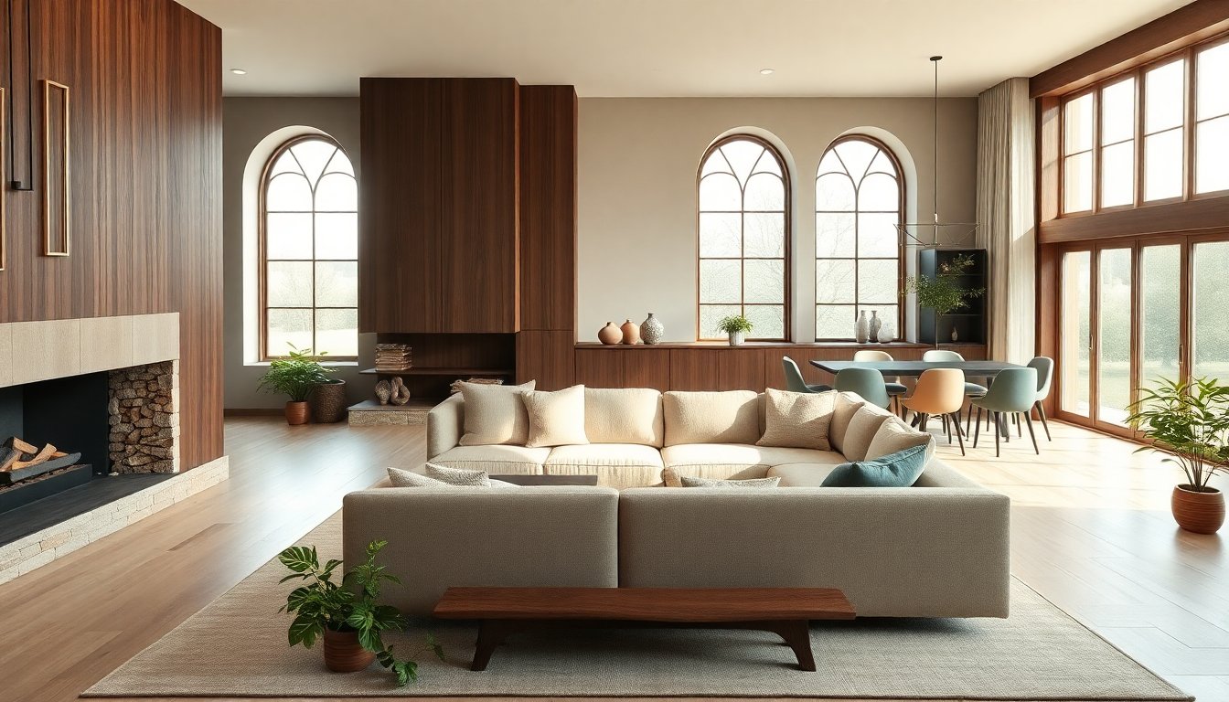 design minimalista degli interni di una casa tudor moderna stile e funzionalita 1762436724