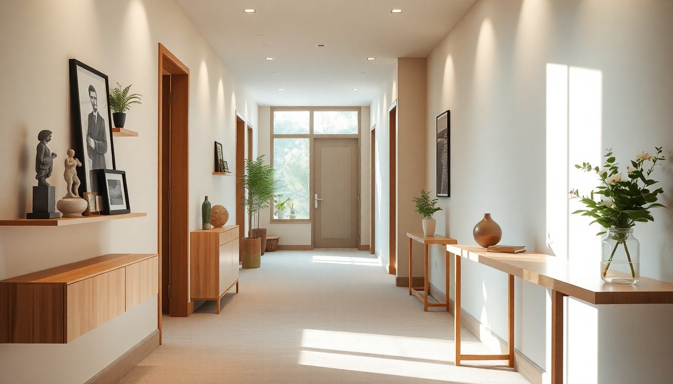 idee eleganti per arredare un corridoio lungo e stretto 1767116271